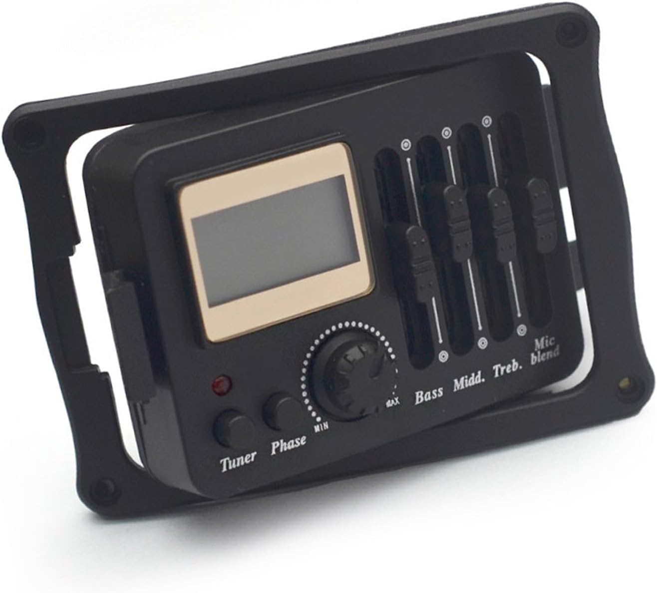 Acoustic Guitar Pickups Three Section Folk Acoustic Guitar Pickup EQ Piezoelectric With Microphone Adjustable Tone