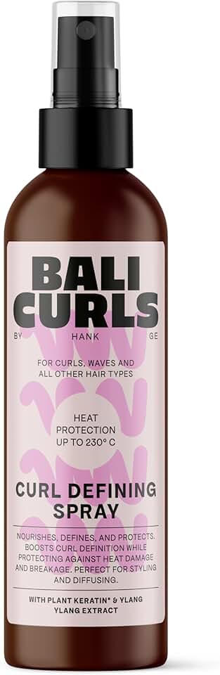 BALI CURLS Curl Leave In Diffusing-Heat Protection Spray – Definierendes Hitzeschutzspray für lockig
