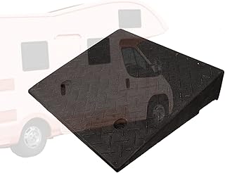 Rampa de freio de borracha 2 3 4 5 6 polegadas, rampas de carro rampa de porta resistente com superfície antiderrapante, para carros baixos/Rv/caminhão/entrada de garagem, carga de 3 toneladas (100 x 25 cm x 4 cm)