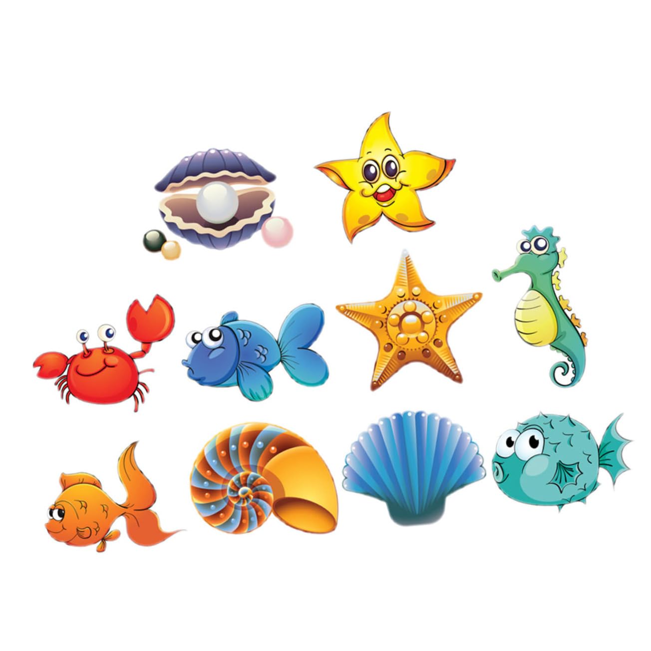 Alipis 2 Juegos Baño Pegatinas Antideslizantes Etiqueta De La Pared De Animales Marinos Hilos De Bañera Olfateando Animales Marinos Fideos Niño De Polivinilo Dibujos Animados