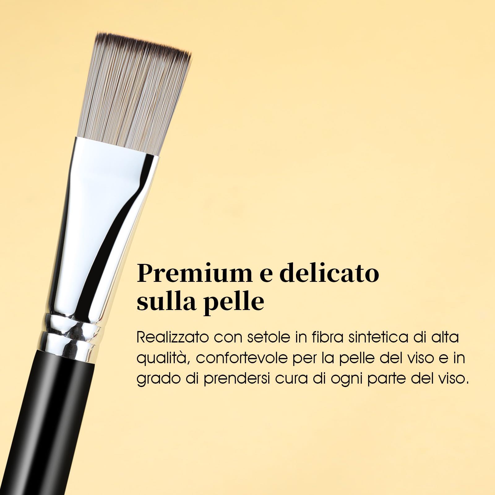 EIGSHOW Pennello per maschera, Applicazione maschera viso premium, Strumenti cosmetici professionali per lozione per il corpo, Fango, Argilla, Maschera mista al carbone(F653G)
