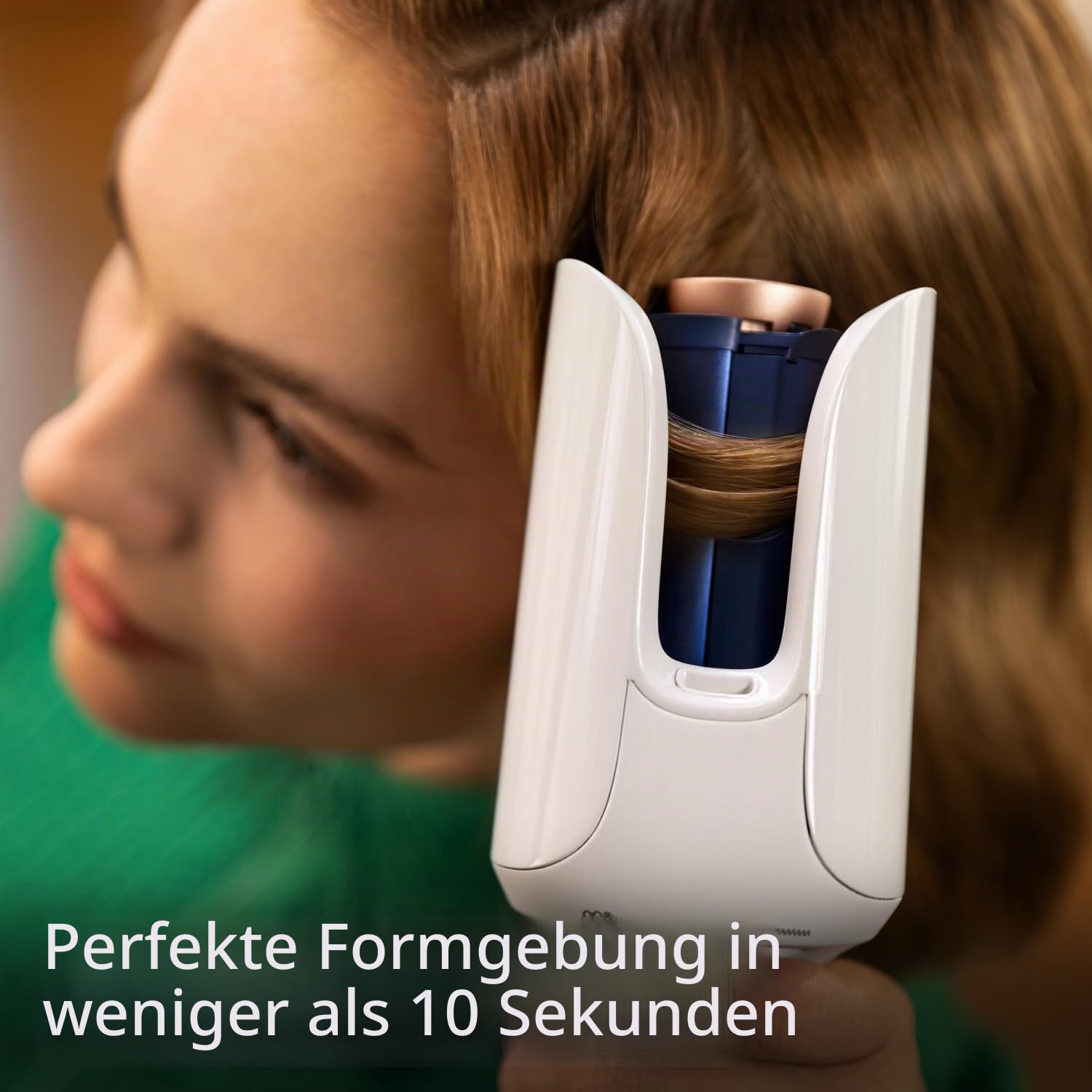 PHILIPS BHB968/00 SenseIQ automatic curler, 210 degrees, ceramic coating, white