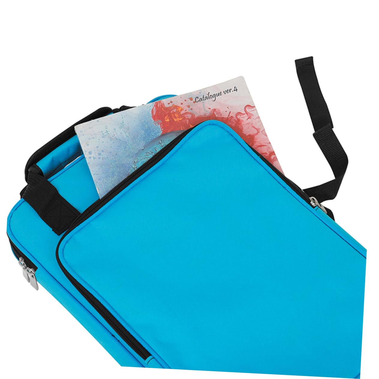 Toddmomy Custodia per Bacchette da Batteria Oxford Blu Resistente All'acqua e All'abrasione Tracolla e Manici, Borsa Porta Bacchette Portatile per Concerti e Viaggi