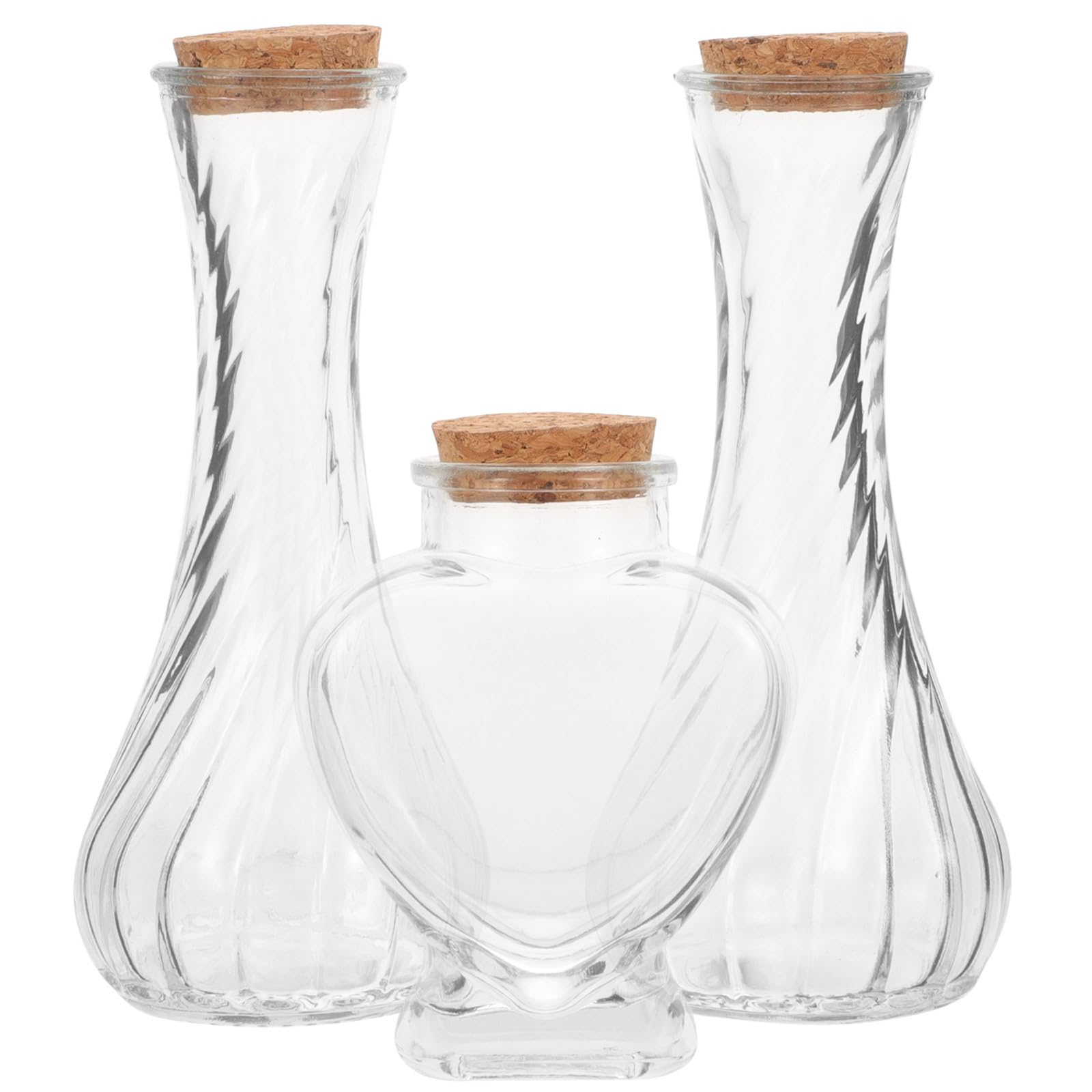 Bouteilles en verre de mariage haut de gamme avec bouchon en liège