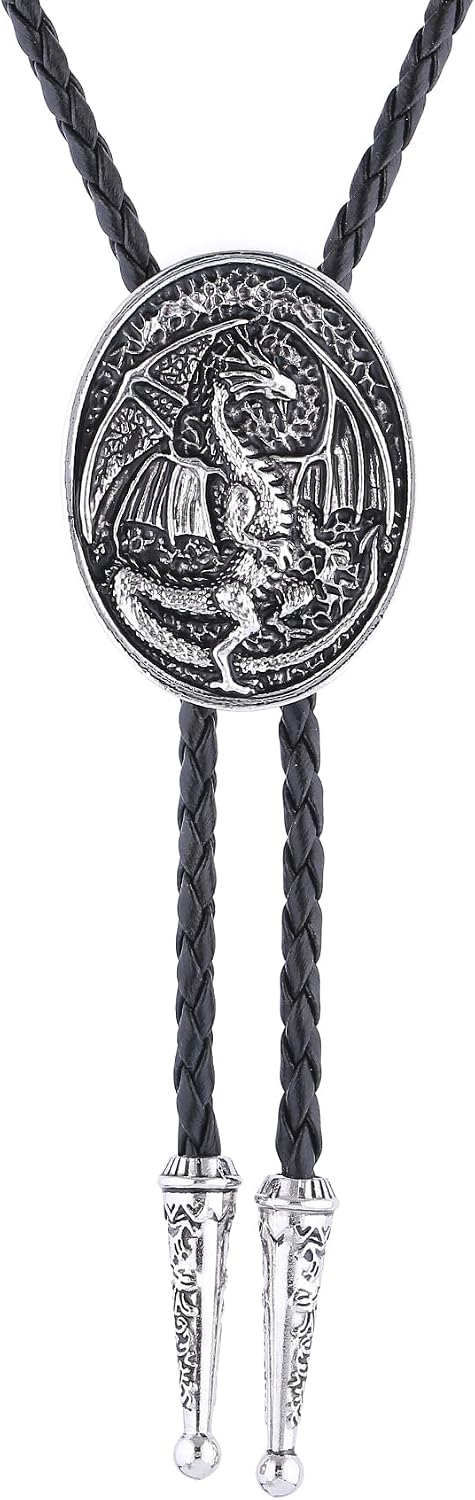Bolo Tie for Men Women Western Cowboy Bolo Tie Heart Necktie Cowboy Carter Fan
