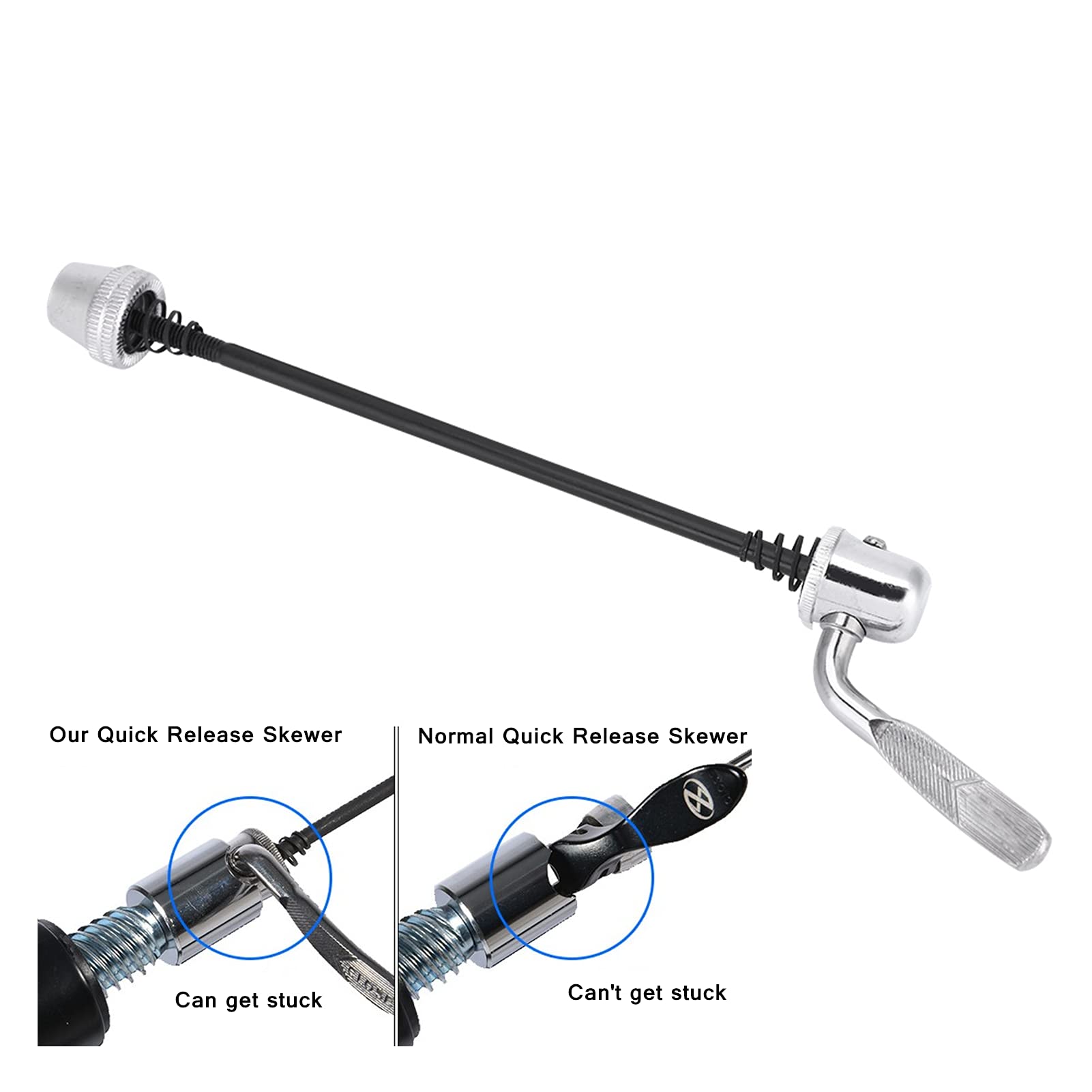 Alomejor Spiedino a Sgancio Rapido per Bicicletta Assale a Sgancio Rapido Spiedino Ruota per Bici da Strada MTB