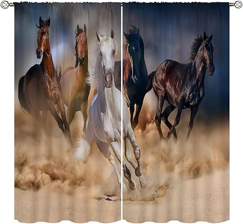 Cortinas opacas para decoración del hogar, color blanco y negro, con bolsillo para cortinero, cortinas con aislamiento térmico para oscurecer la