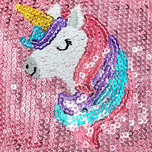 Image of Girls Baseball Hat Kids Cotton Hat Trucker Sun Hat Adjustable Toddler Baseball Cap Beach Hat for Toddler Girls 1-10 Years, Sequins Uni, 6-8 Years
