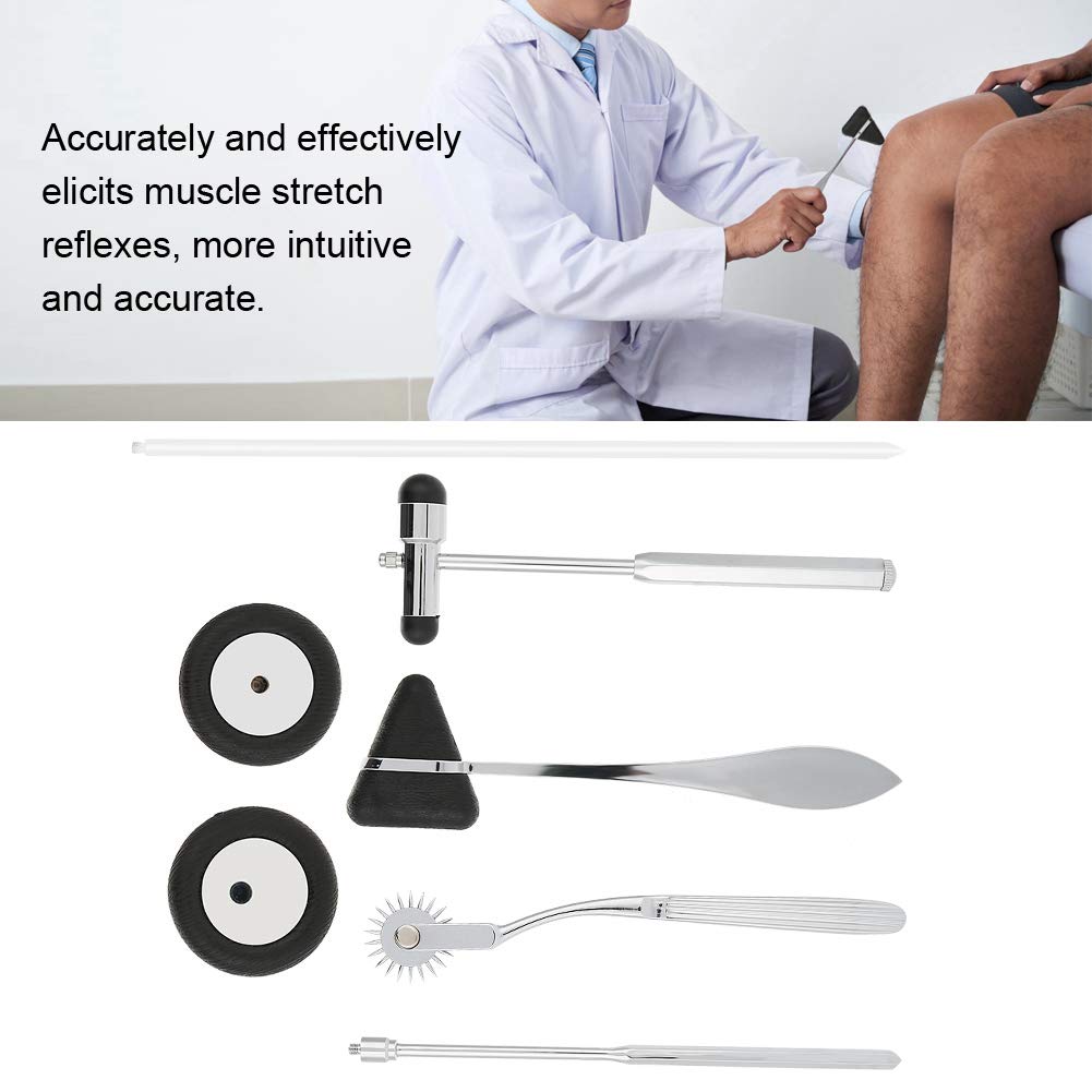 Martillo neurológico 5 en 1 Kit de percusión para el cuidado de la salud del martillo del reflejo del músculo