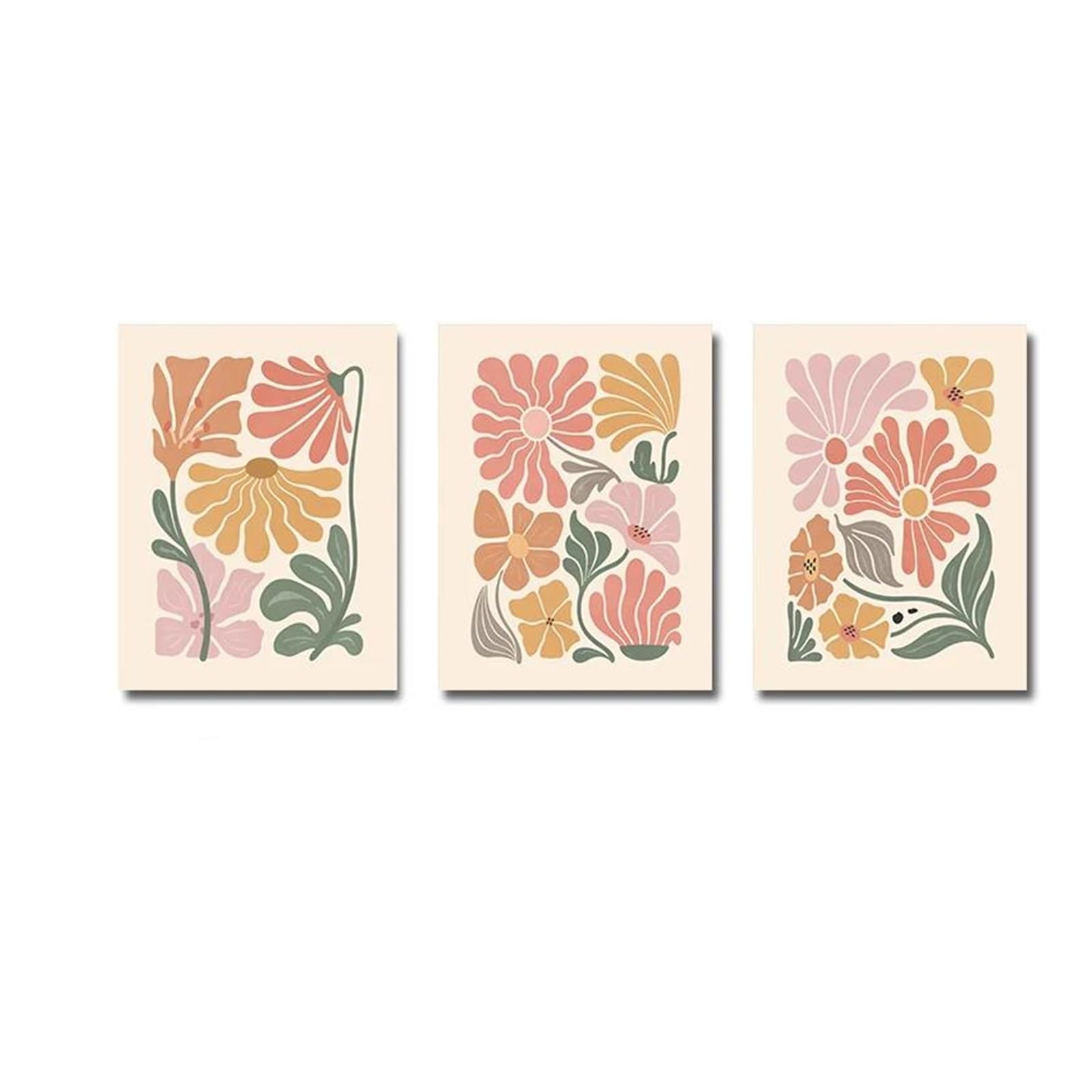 Tableau Déco Nature affiche art floral botanique abstrait boho toile 50x70