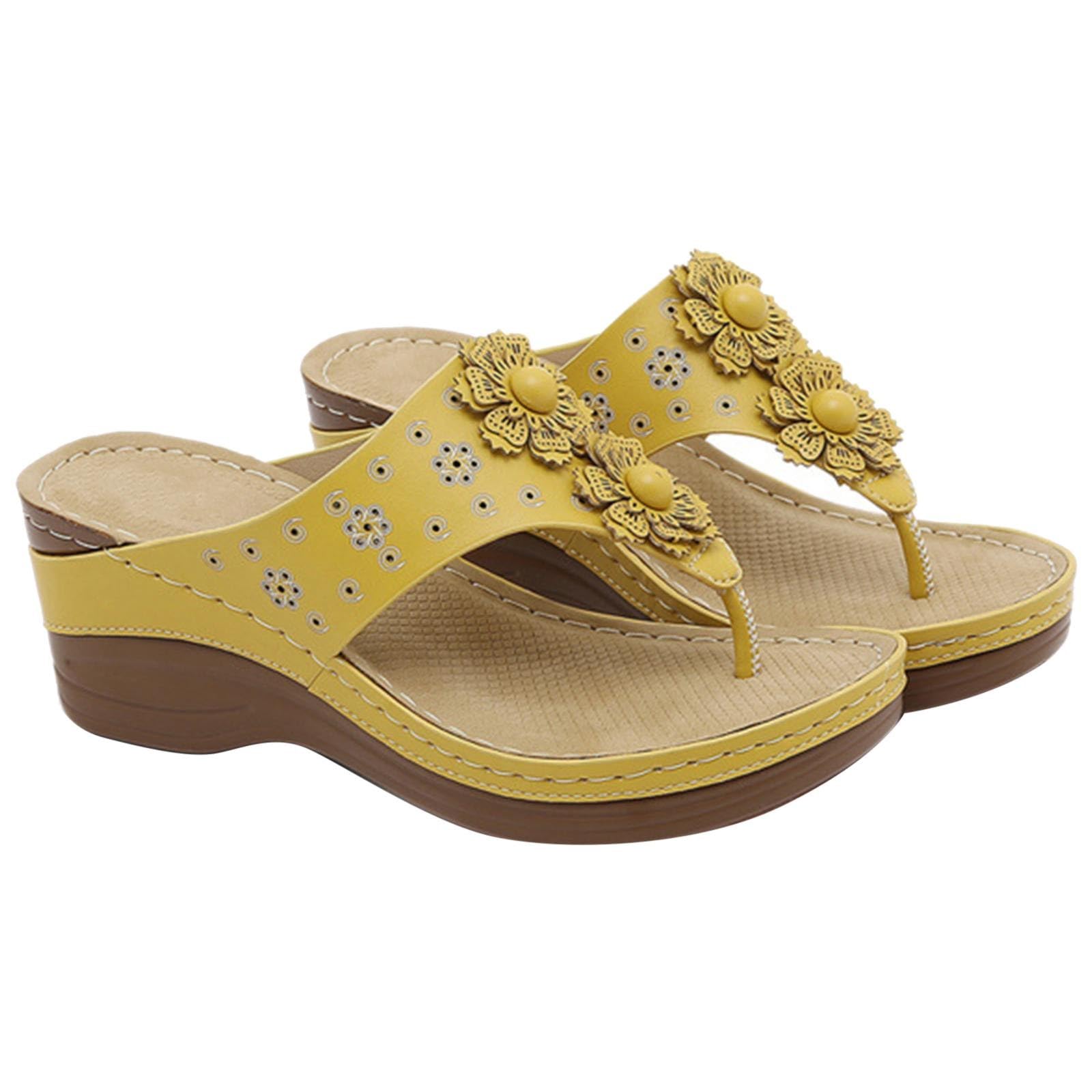 Chanclas Mujer – para Playa Y Piscina De A La Cómodas Antideslizantes con Punta Abierta Transpirables Gruesa Sandalias Zapatillas Cuña Talla Grande Verano Blancas Hawaianas Slim