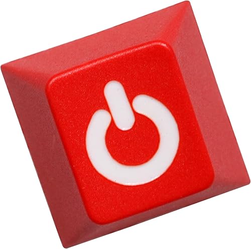 Novedad PC Apagado Apagado Perfil Dip Dye Laser Pbt Keycap para Teclado ESC R1 1x Rojo Negro Amarillo (1 Tecla roja de apagado de perfil)