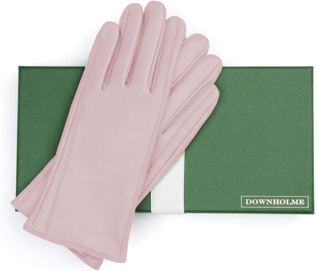 Downholme Classic Leather Cashmere Lined Gloves for Women - Image 2