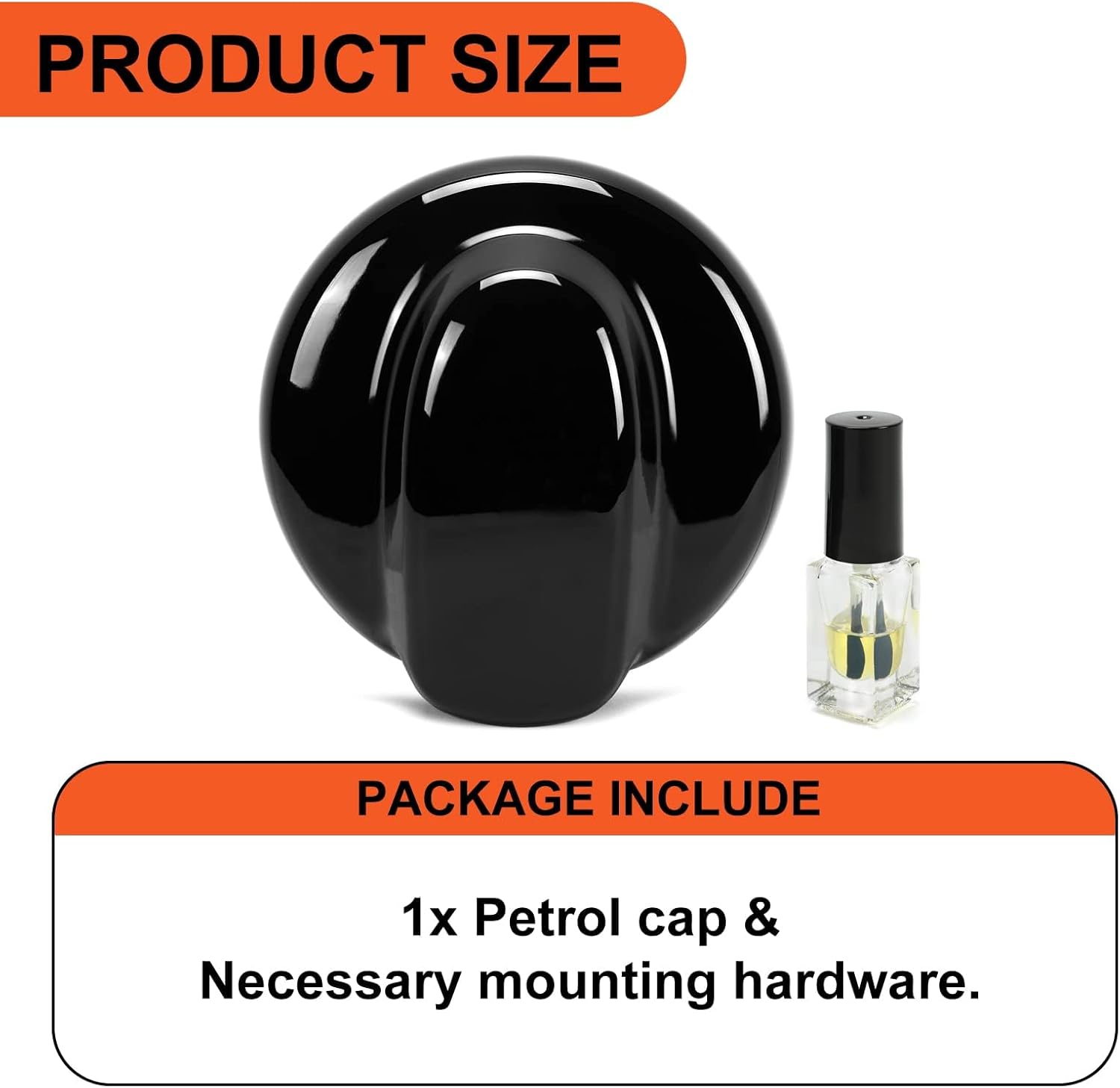 ECOTRIC Black Petrol Gas Tank Cap Fuel Cap Cover Compatible with 2007-2014 BMW MINI Cooper S R55 R56