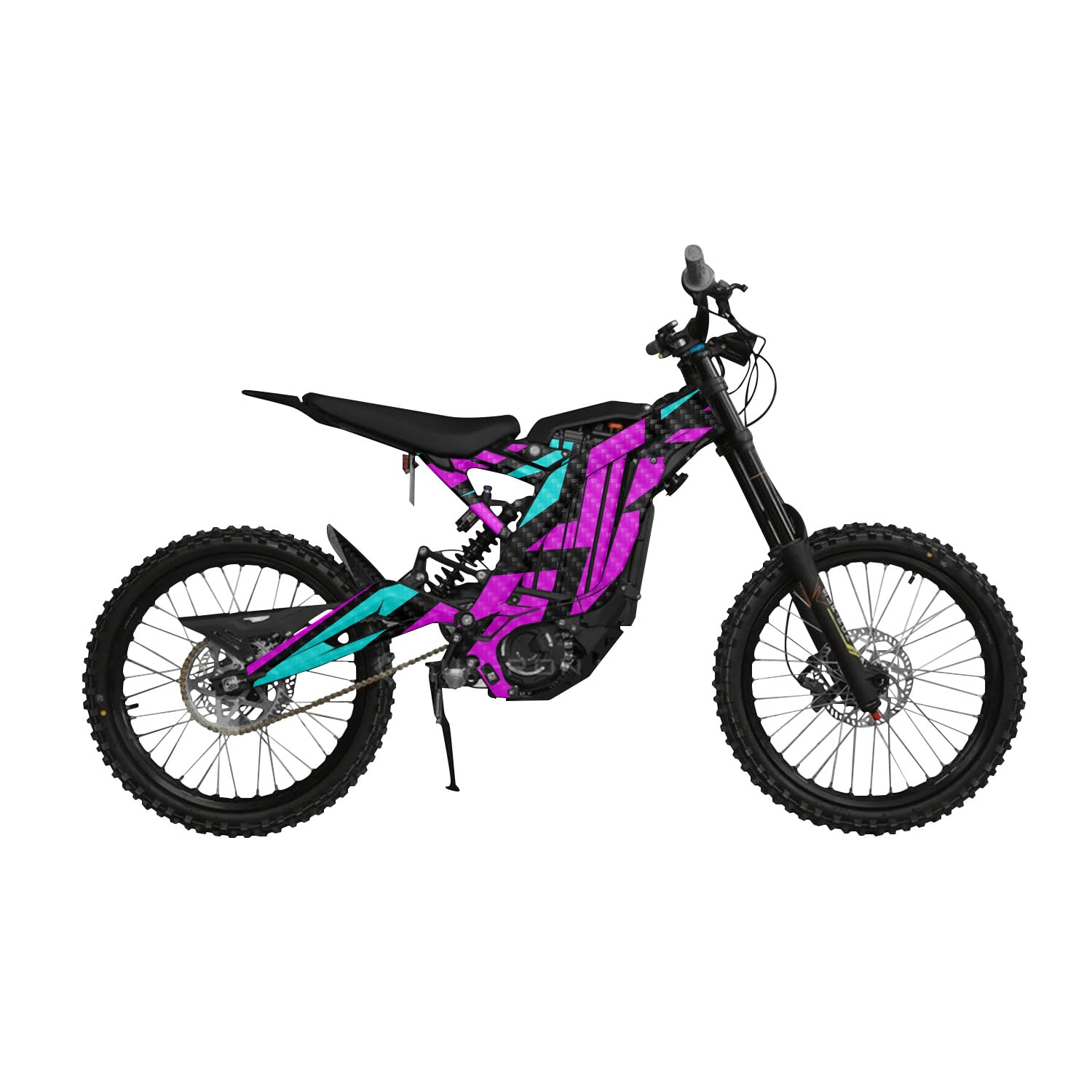 Carbon Fiber Surron Light Bee Graphics Kit Wrap - Wild Abstract - Sur-Ron Skin - Premium 3M Vinyl Protective Wrap Decal Cover - Easy to Apply | Crafted in The USA by MightySkins
