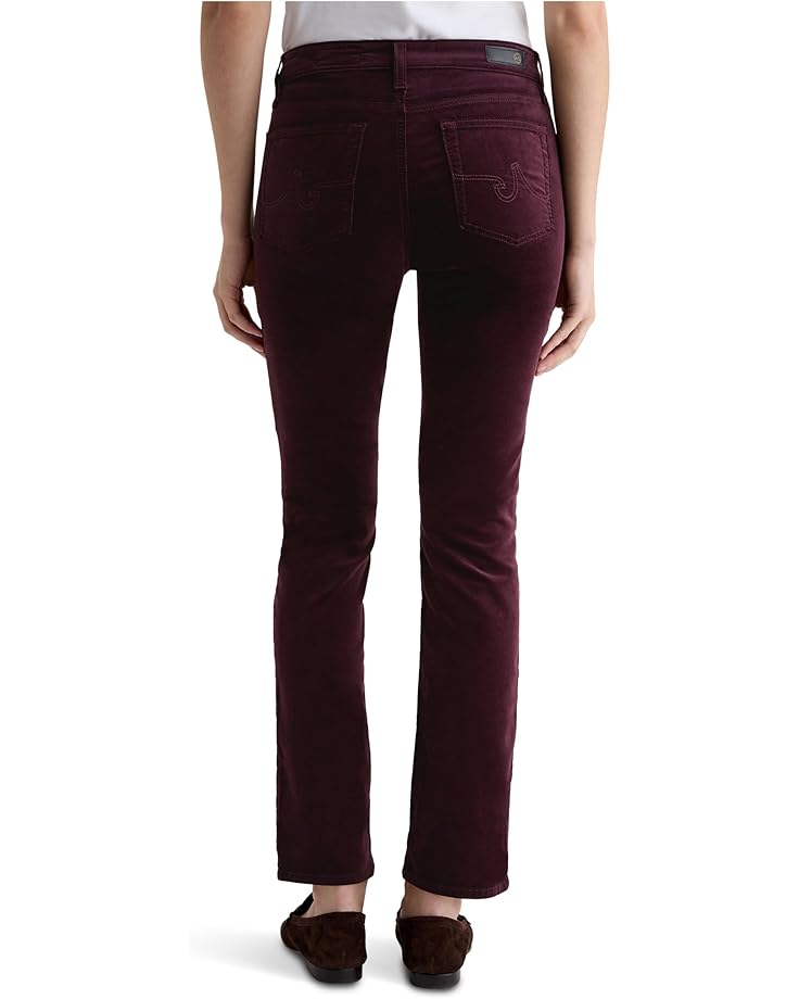 AG Jeans Mari Mid Rise Slim Straight Jean In Winery - #3 of 5