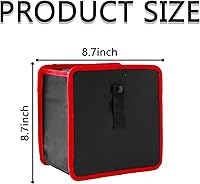 Vista 2 de beypovk Cubo de basura colgante para automóvil, organizador de bolsas de basura plegable y portátil para automóvil, 8.7 x 8.7 x 5.7 pulgadas
