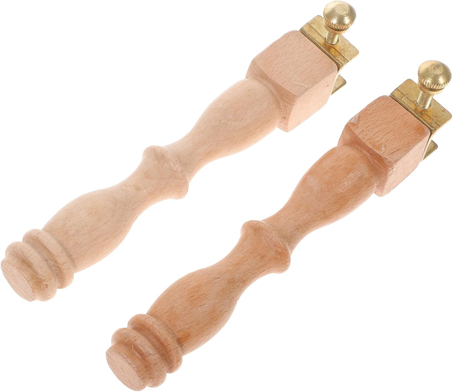 BELLIFFY 2 Sets Embroidery Frame Heightening Tool Cross Stitch Bracket with Screws Portable Wood Legs for Home Needlework Craft Support