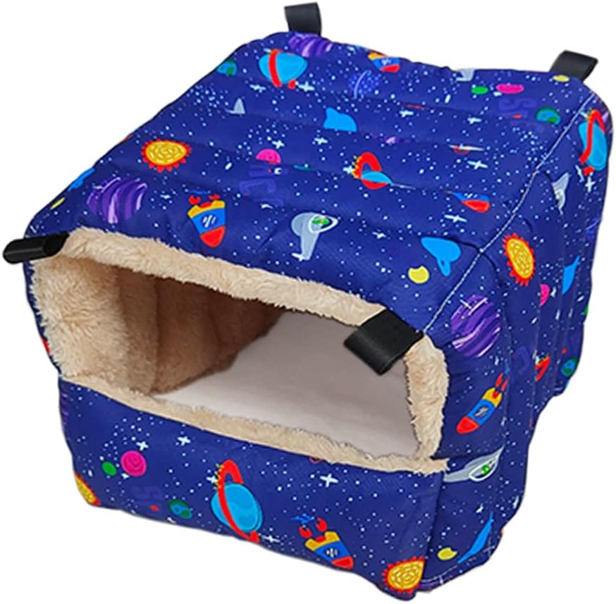 Guinea Pig Bed Warm House Hideout for Hedgehogs Dwarf Rabbits Bunnies Squirrels Chinchillas and Other Small Animals Without Bottom. M,…