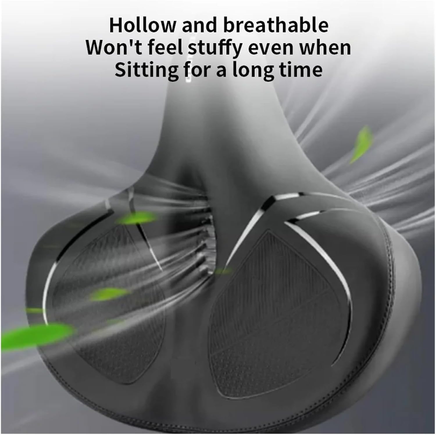 Bicycle Seat High Density Sponge Wide and Thickened Design Bike Saddle Non Slip Waterproof Breathable Comfortable Cycling Seat