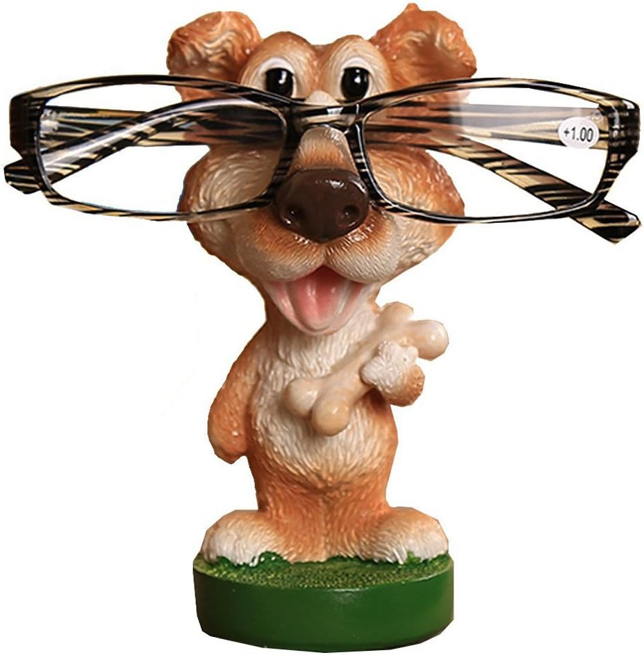 Yooce Puppy Dog Eyeglass Display Stand Pet Sunglasses Holder Bedroom Decor Cocker Spaniel