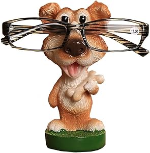 Yooce Puppy Dog Eyeglass Display Stand Pet Sunglasses Holder Bedroom Decor Cocker Spaniel