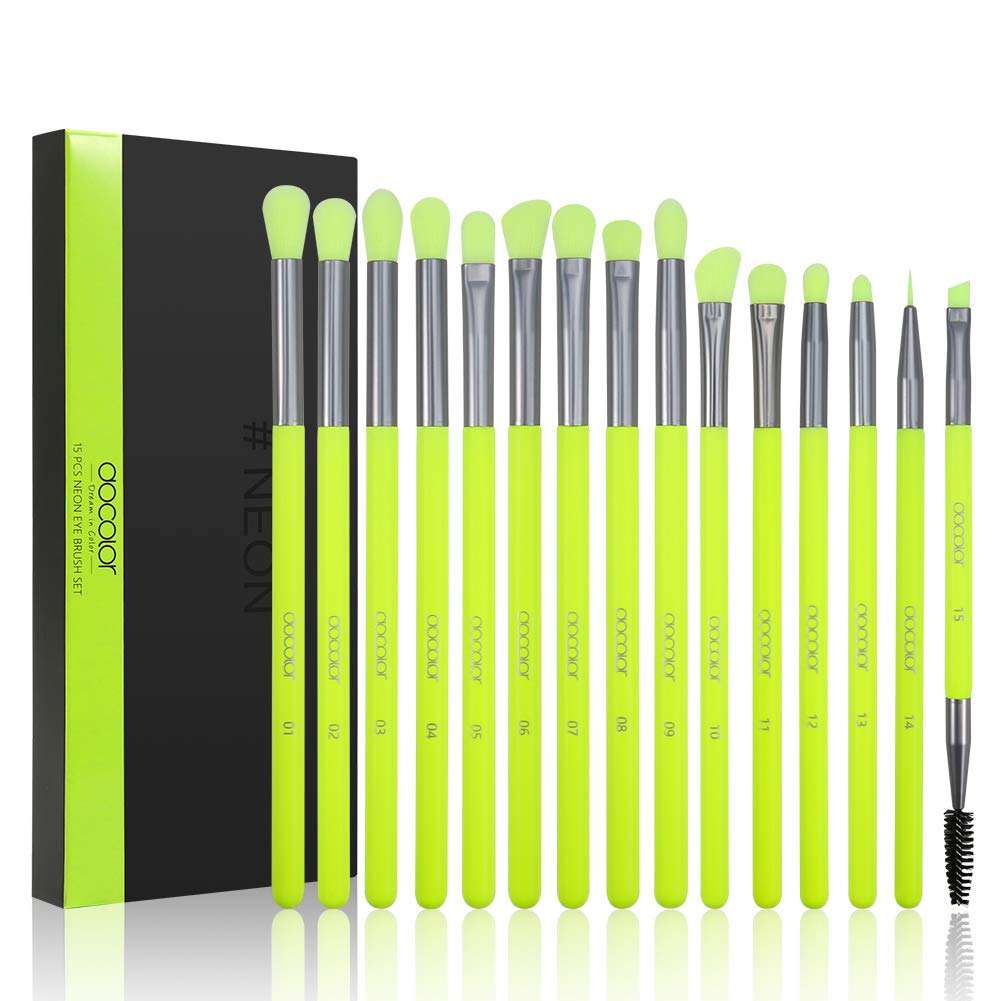 Docolor Eyeshadow Brush Set 15Pcs Eye Makeup Brushes
