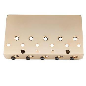 Amazon.co.jp: Musiclily Pro 17mm弦ピッチ 5弦ベース用ブリッジ