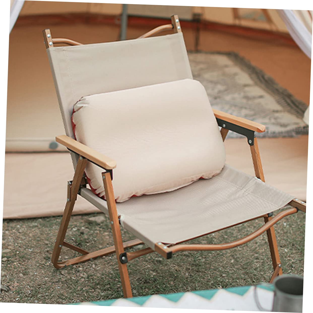 TOYANDONA Oreiller de Voyage D'extérieur Gonflable, Mousse et Polyester Pongee, Hauteur Réglable, Facile à Gonfler Dégonfler, pour Camping et Vacances