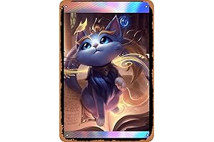 Yuumi Poster Vintage Retro Metal Sign: Adorn Your Man Cave or Home...