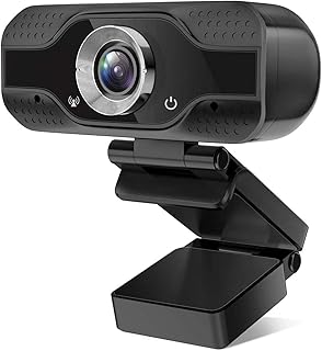 PC Webcam 1080P Full HD Webcam USB Desktop & Laptop Webcam Live Streaming Webcam with Microphone Widescreen HD Video Webcam 120-Degree Extended View for Video Calling (HD Webcam)
