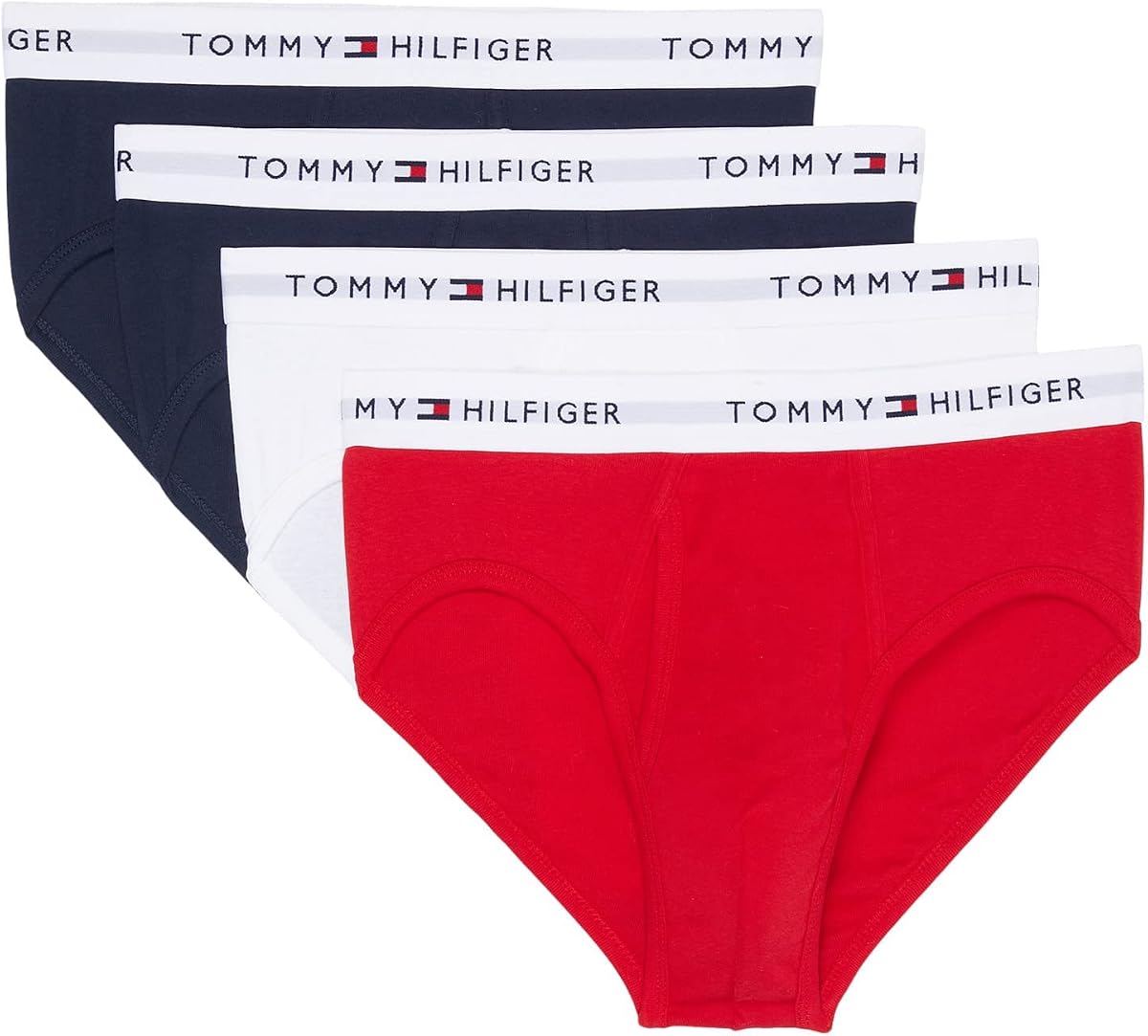 Tommy Hilfiger Calzoncillos clásicos de algodón para hombre, paquete de 4