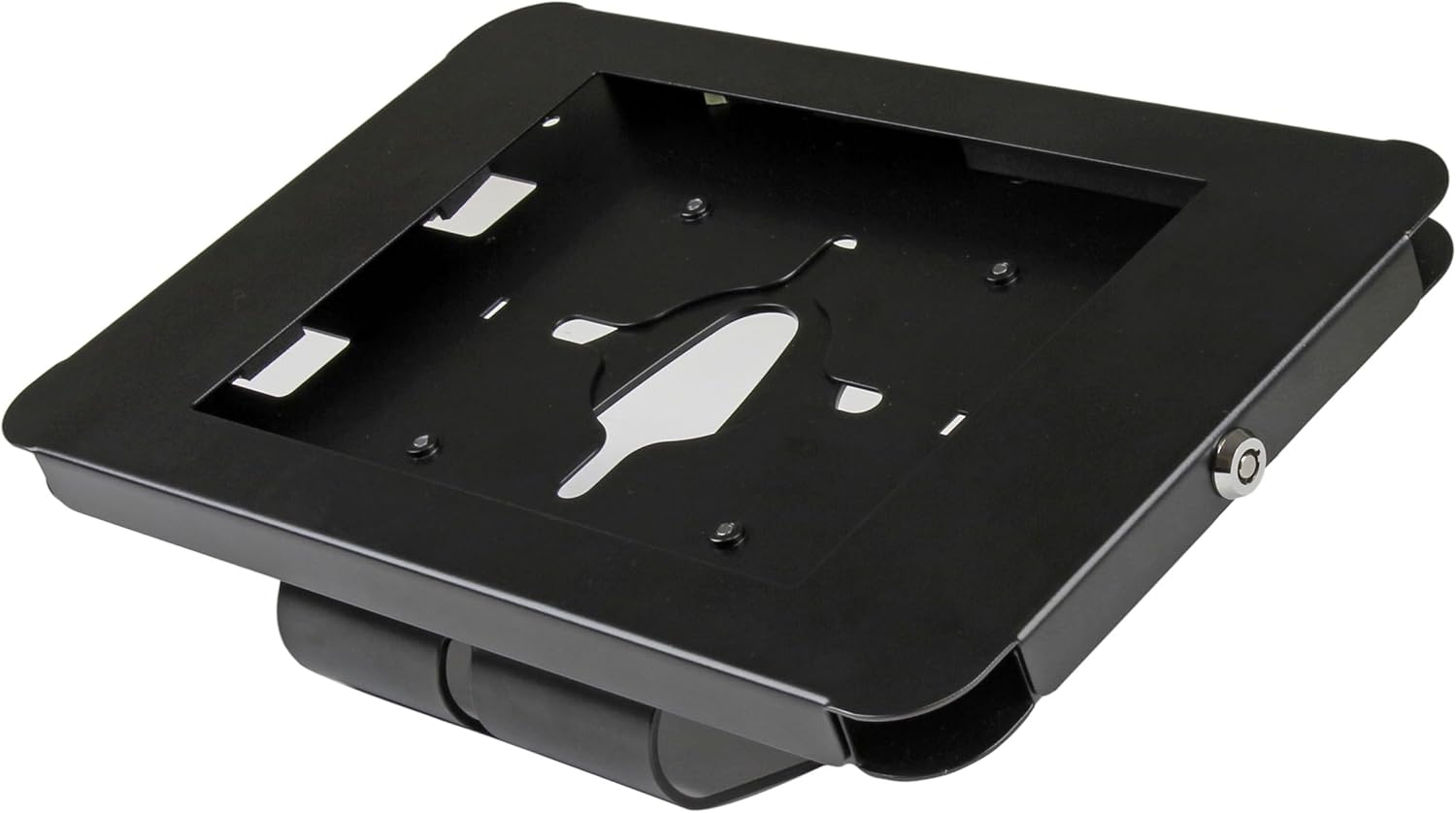 StarTech.com Secure Tablet Enclosure Stand- Lockable Anti Theft Steel Desk or Wall Mount for 9.7" iPad/Tablet - VESA Compatible, TAA (SECTBLTPOS)