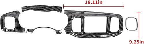 Miniatura 9 de Hoolcar Consola central de pantalla interior de 8.4 pulgadas para Dodge Charger 2015-2020, color rojo