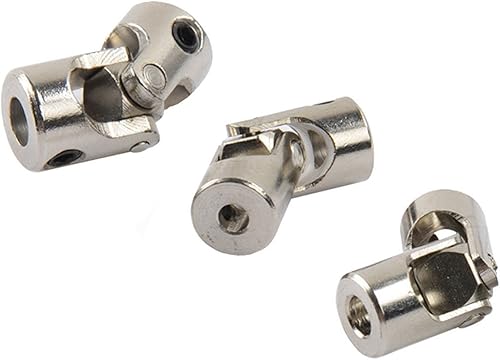 Miniatura 2 de Paquete de 2 conectores de dirección de acoplamiento de eje de junta universal para automóvil RC, barco, 0.197 in a 0.197 in