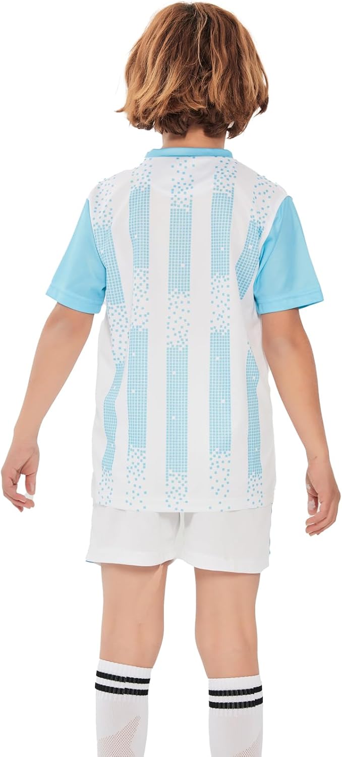 Soccer Jerseys for Kids Boys & Girls,Youth Soccer Jersey Practice Outfits Football Training Uniforms Set 4-16Y - Image 4
