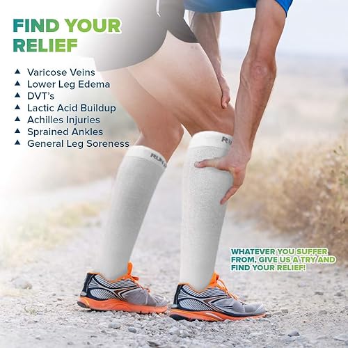 Miniatura 2 de Calcetines de compresión para hombres y mujeres el mejor grado médico graduado medias de recuperación para enfermeras maternidad viajes correr