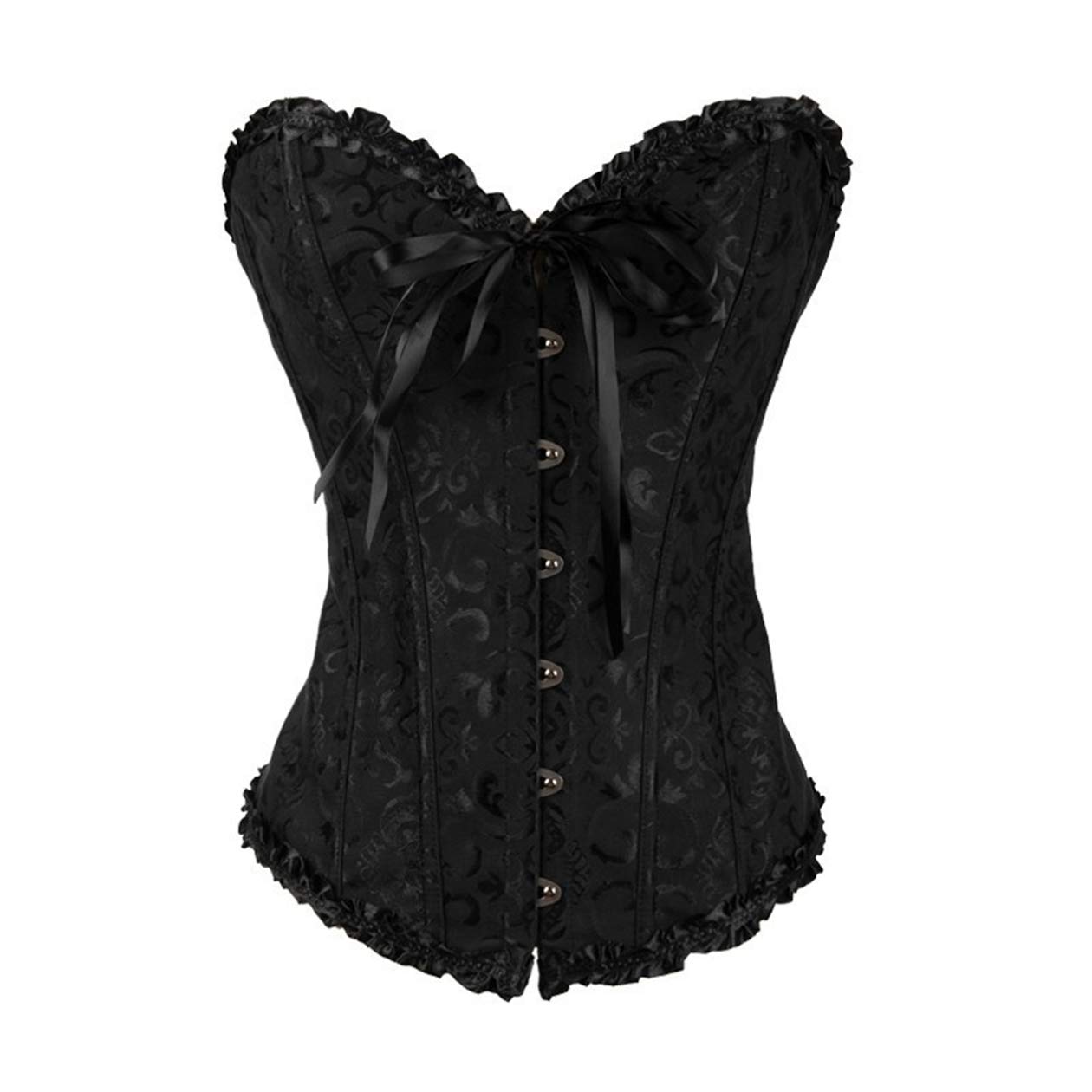 sxybox Women's Corset Tummy Control Full Breast Corset Top Gothic Burlesque Lace Bustier-picture-42