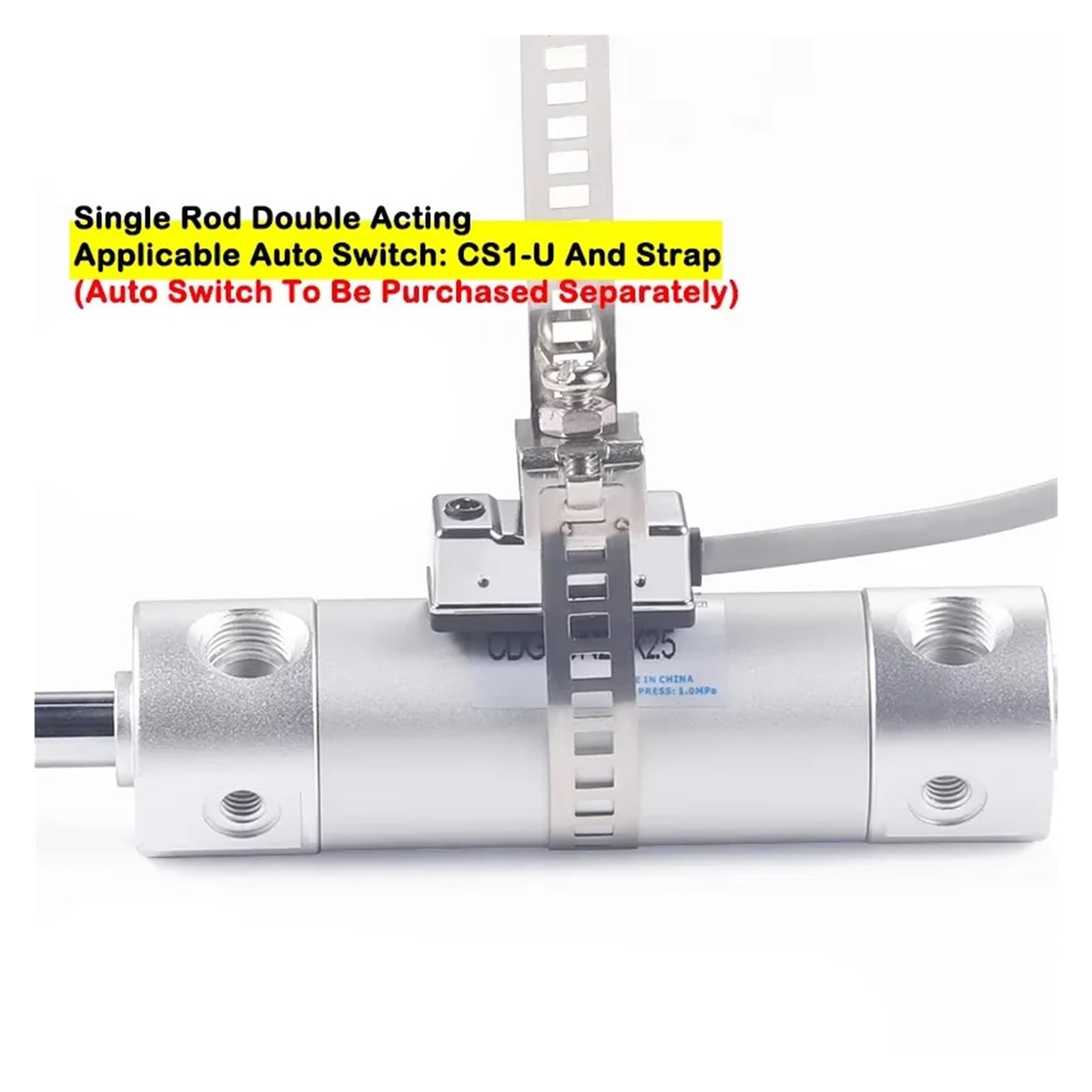 1 STÜCKE Pneumatische Zylinder Manipulator Mini Zylinder CDG1BN20/25/32/40/50/63-50X75X100 Spritzgussmaschine(Stroke 25mm,Bore 20mm(CDG1BN20))
