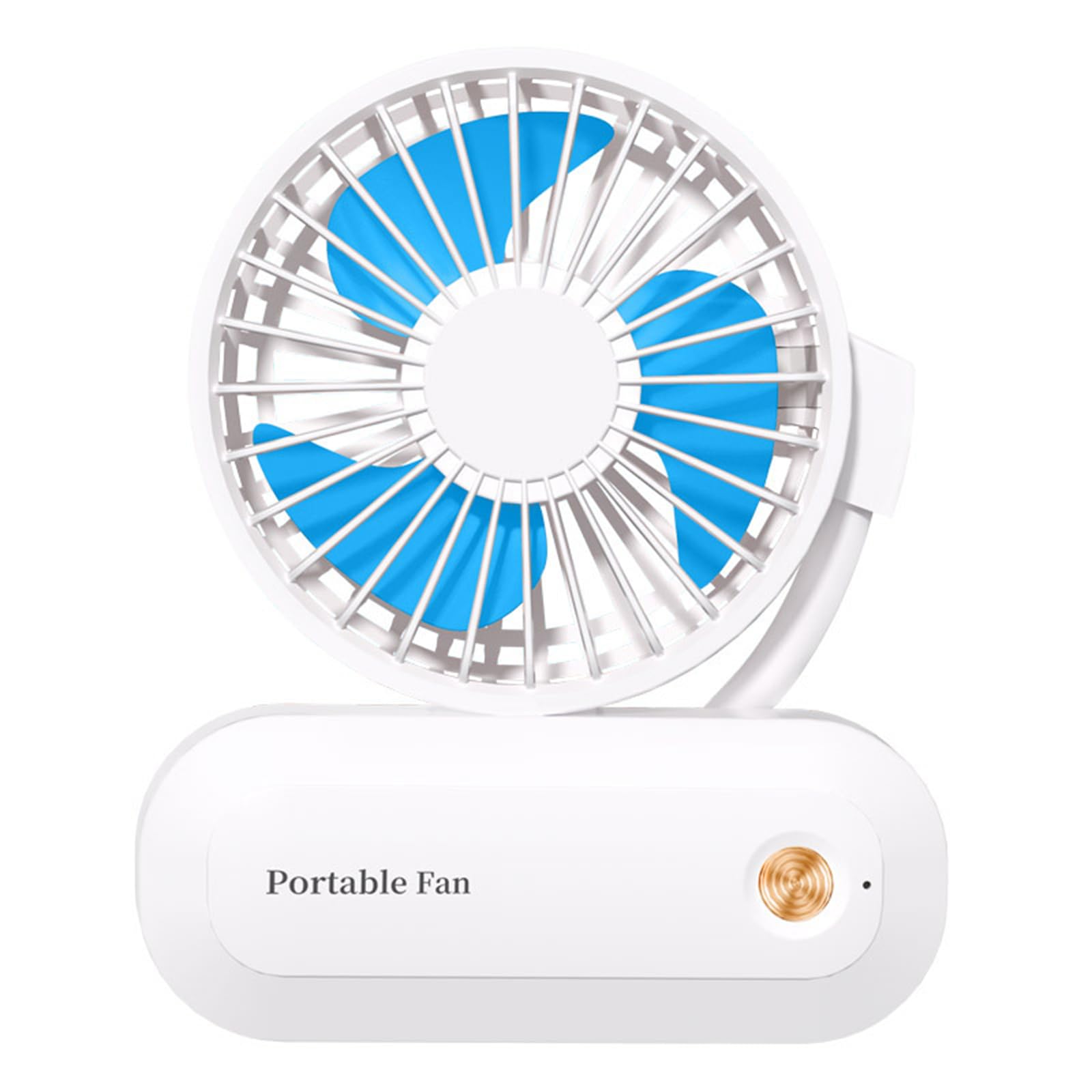 Tsynapter Portable Small Fan Folding Home Desktop Fan Usb Rechargeable Desktop Adjustable Rotating Mute Working Electric Easy to Clean Brushlessmotor Quiet Charging Folding Usb Charging Portable Home