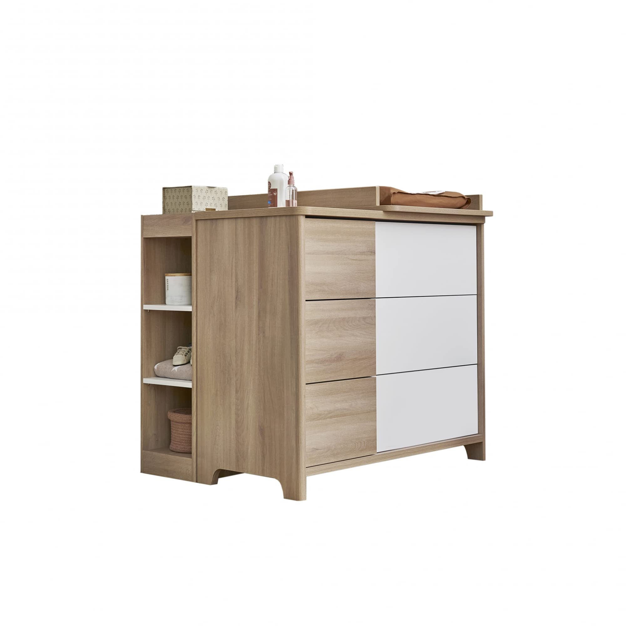 Petite Bibliotheque Sacha Chêne du Bocage, Panneaux de Particules 1P3K316