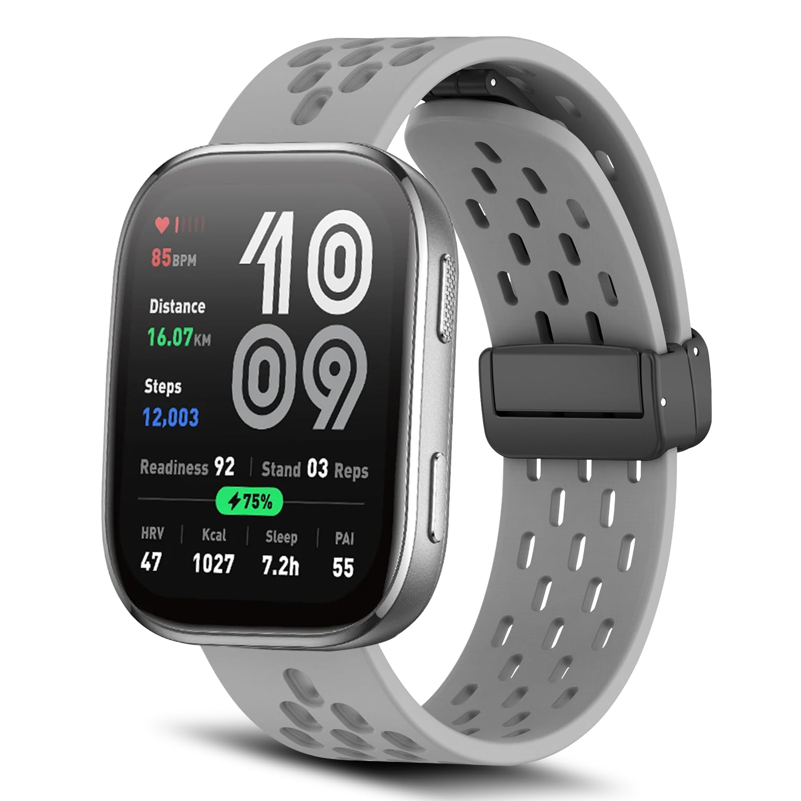 Amazon.co.jp: [RoSoki] 22 mm バンド Amazfit Bip Max/Amazfit Bip 6 