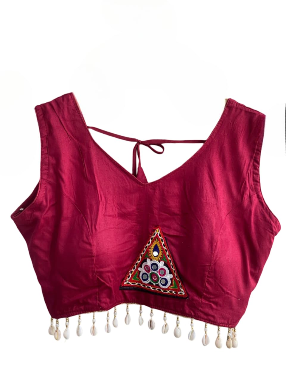 RK FASHIONSEmbroidery Navratri Special Seashells Kodi Blouse for Women