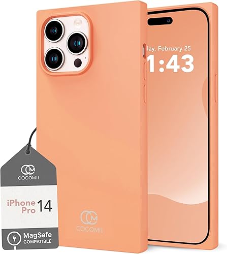 Miniatura 57 de Cocomii - Funda Rectangular Compatible con iPhone 14 Pro Max - Compatible con MagSafe, Silicona de Tacto Suave, Forro de Microfibra, Funda Magnética