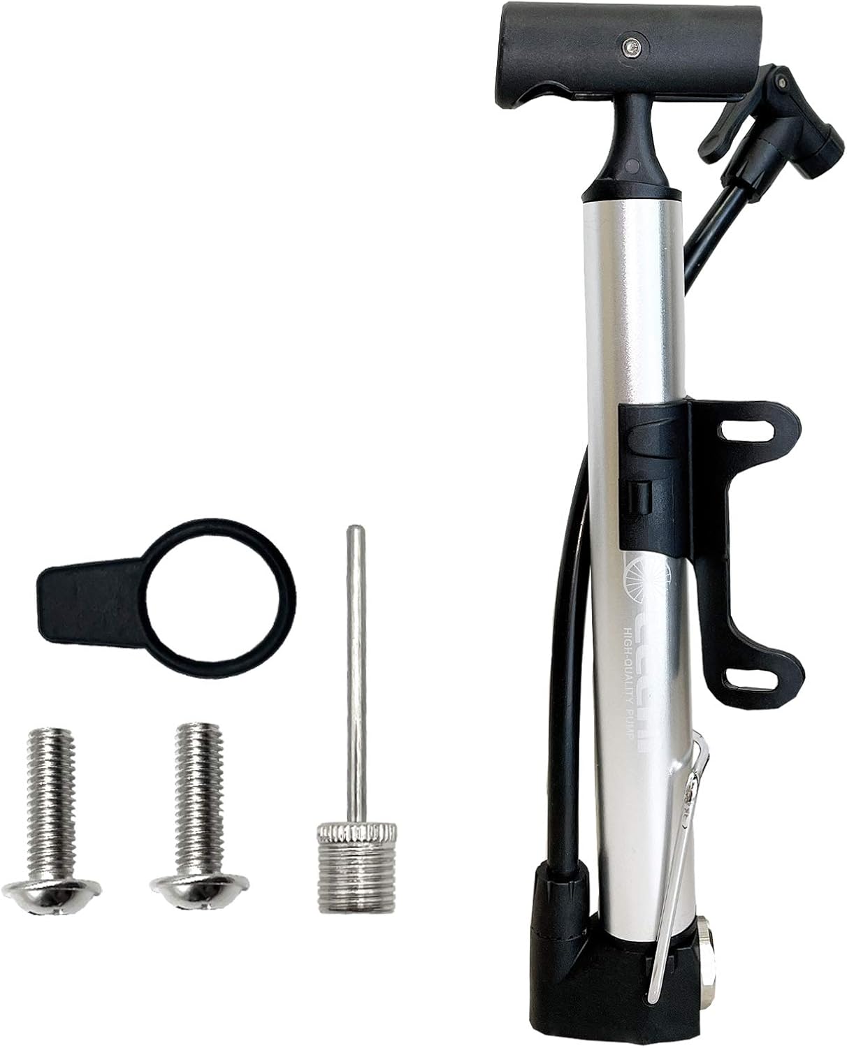Mini Bike Pump with Pressure Gauge, Portable Bicycle Tire