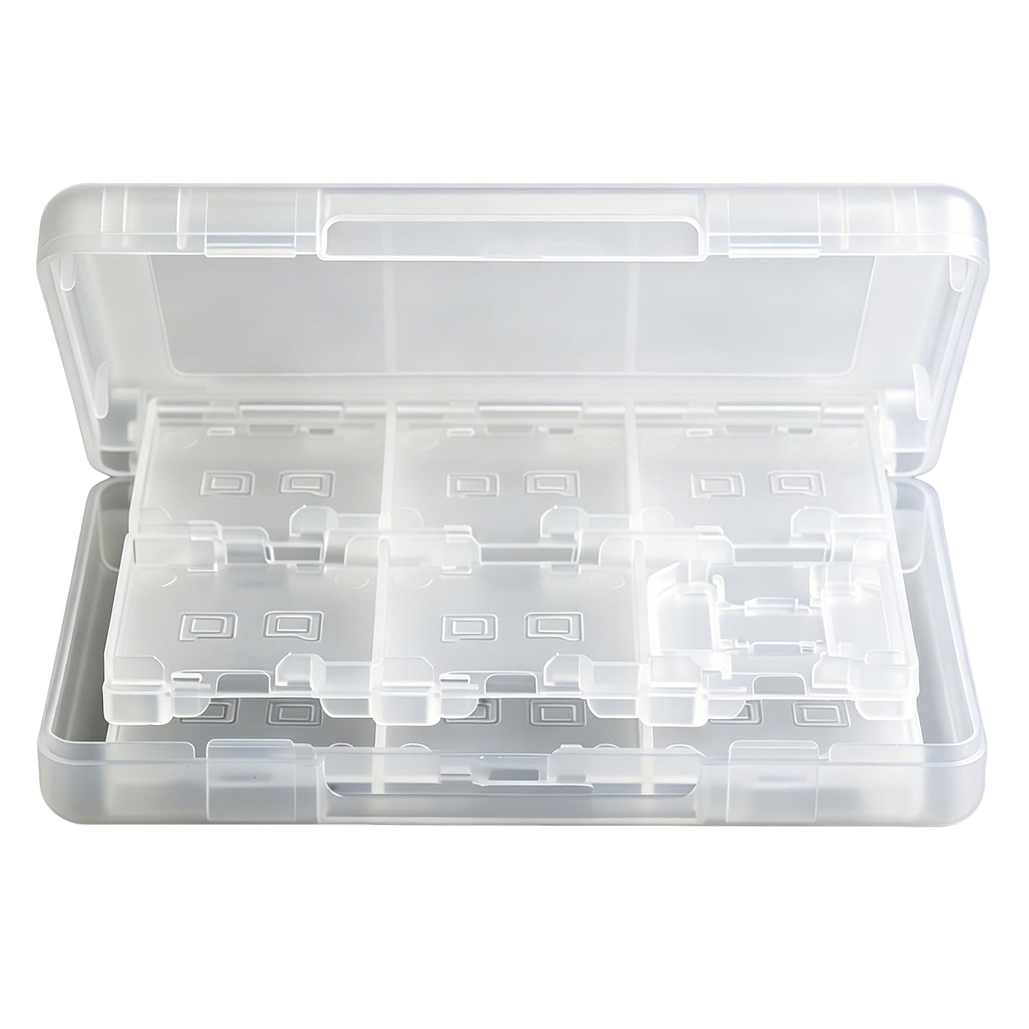 KlsyChry 28 en 1 Caja de Cartucho con Soporte para Tarjeta de Juego para Juegos Nintendo DS 3DS (Blanco)