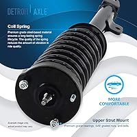 Vista 359 de Detroit Axle - Kit de suspensión delantera de 10 piezas para Chevy Aveo Aveo5 Pontiac G3 Wave 2 Ready Struts Assembly 2 Enlaces de barra