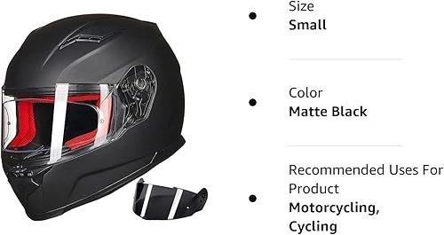 Miniatura 10 de ILM Casco de motocicleta de cara completa para hombres y mujeres, casco deportivo dual Pinlock anti niebla para motos de nieve para adultos, modelo