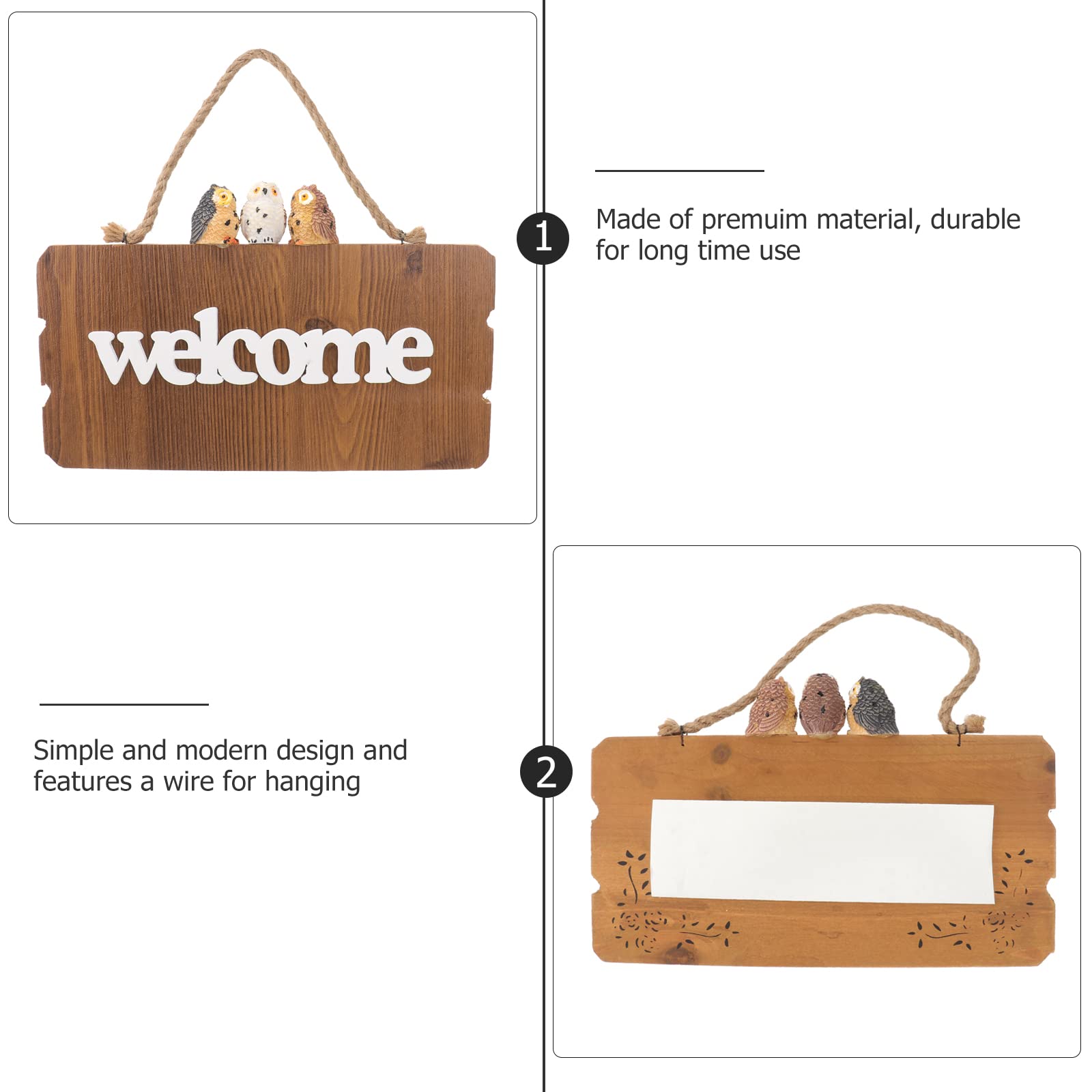 Amazon | NUOLUX ウェルカムボード 木製ボード 歓迎看板 Welcome ドア