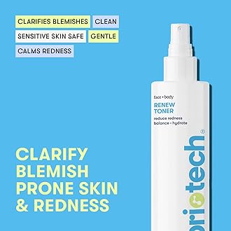 BRIOTECH Renew Toner, Hypochlorous Acid Spray, Minimize Appearance of Blemishes, Soothing Facial Mist for Sensitive Skin, Calm Redness & Bumps, Vegan, 4 fl oz (2 Pack)